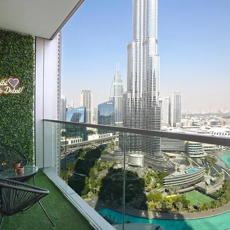 Burj Khalifa & Fountain Views, Pool, Free Parking-2