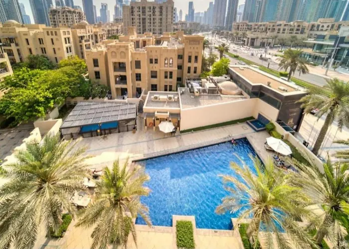 Golden Homes Burj Khalifa View Yansoon 1Br Heart & Soul Old Town Beside Mall Burjh Khalifa