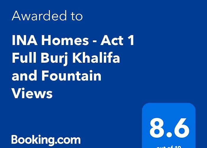 Ina Homes - Act 1 Full Burj Khalifa And Fountain Views